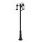 Z-Lite Roundhouse 3 Light Outdoor Post Mounted Fixture, Black And Clear Seedy 569MP3-511P-BK - alternate 2